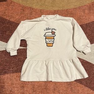 Toddler size 2 fall sweatshirt dress